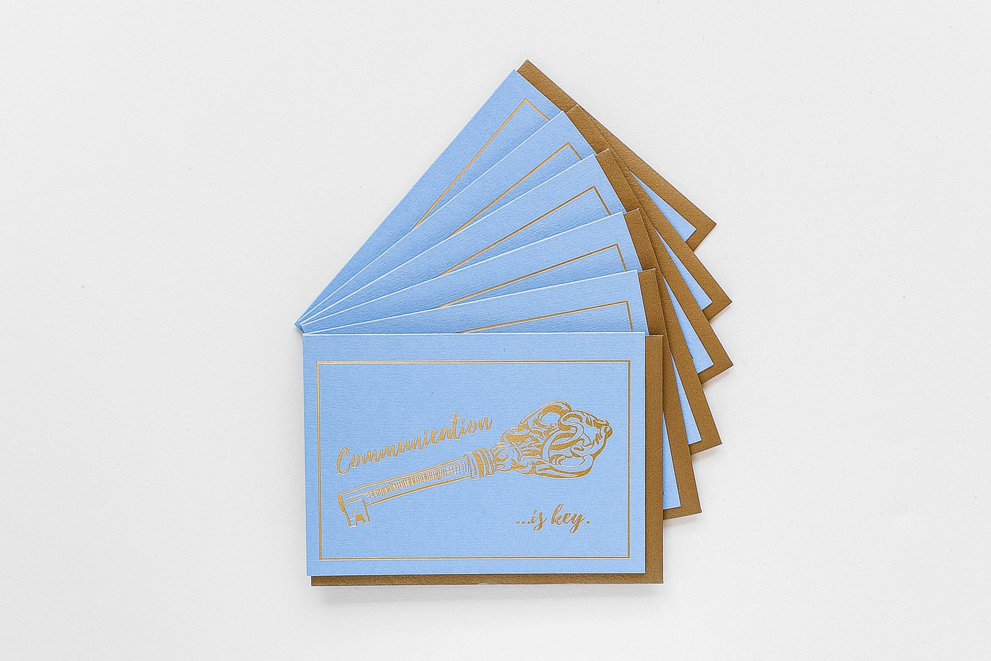 Communication is Key Stationery - Boxed Set of Six