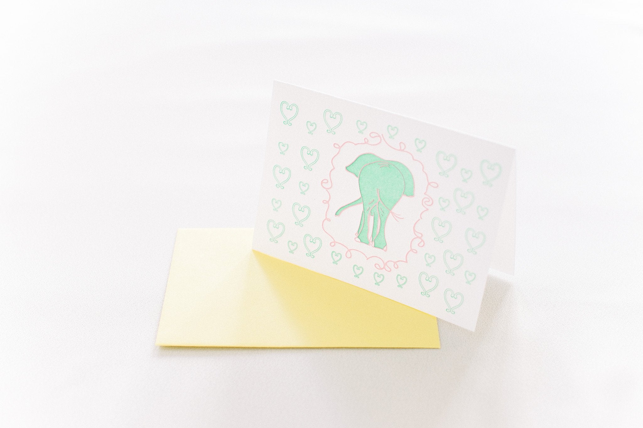 Elephant Butt Cameo Stationery