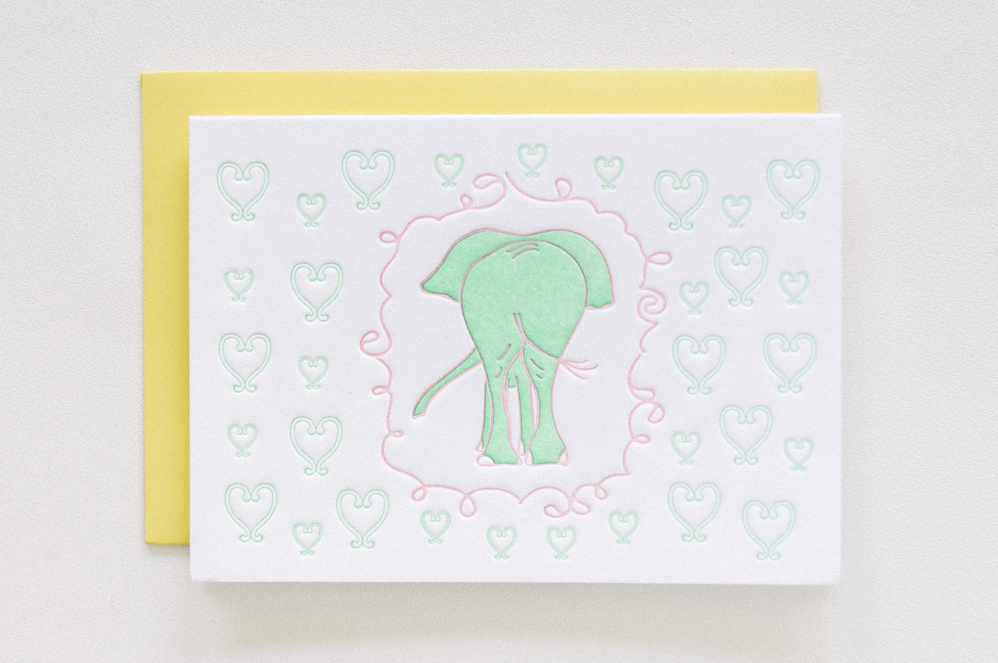 Elephant Butt Cameo Stationery
