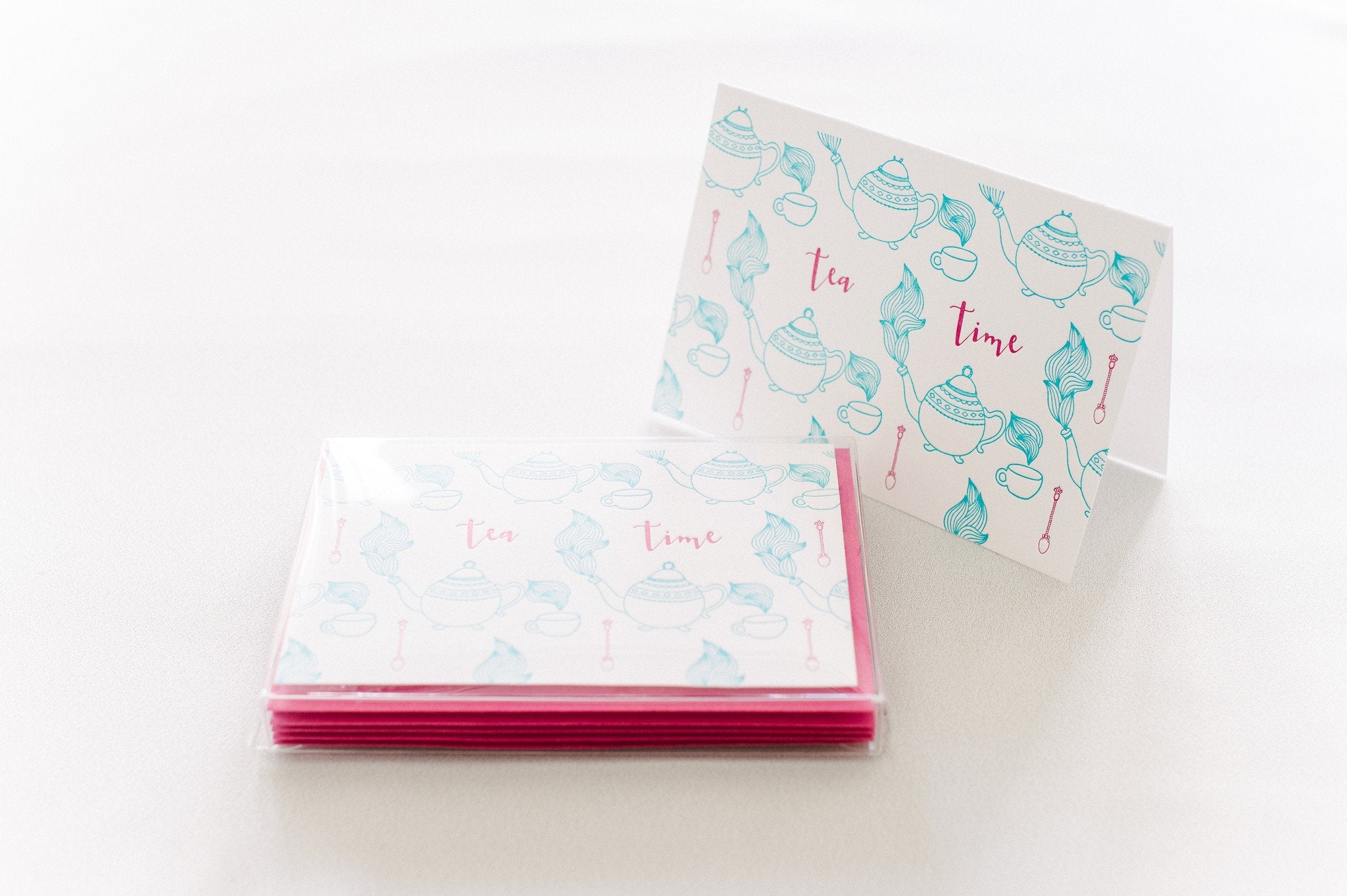 Tea Time Stationery - Boxed Set of Six