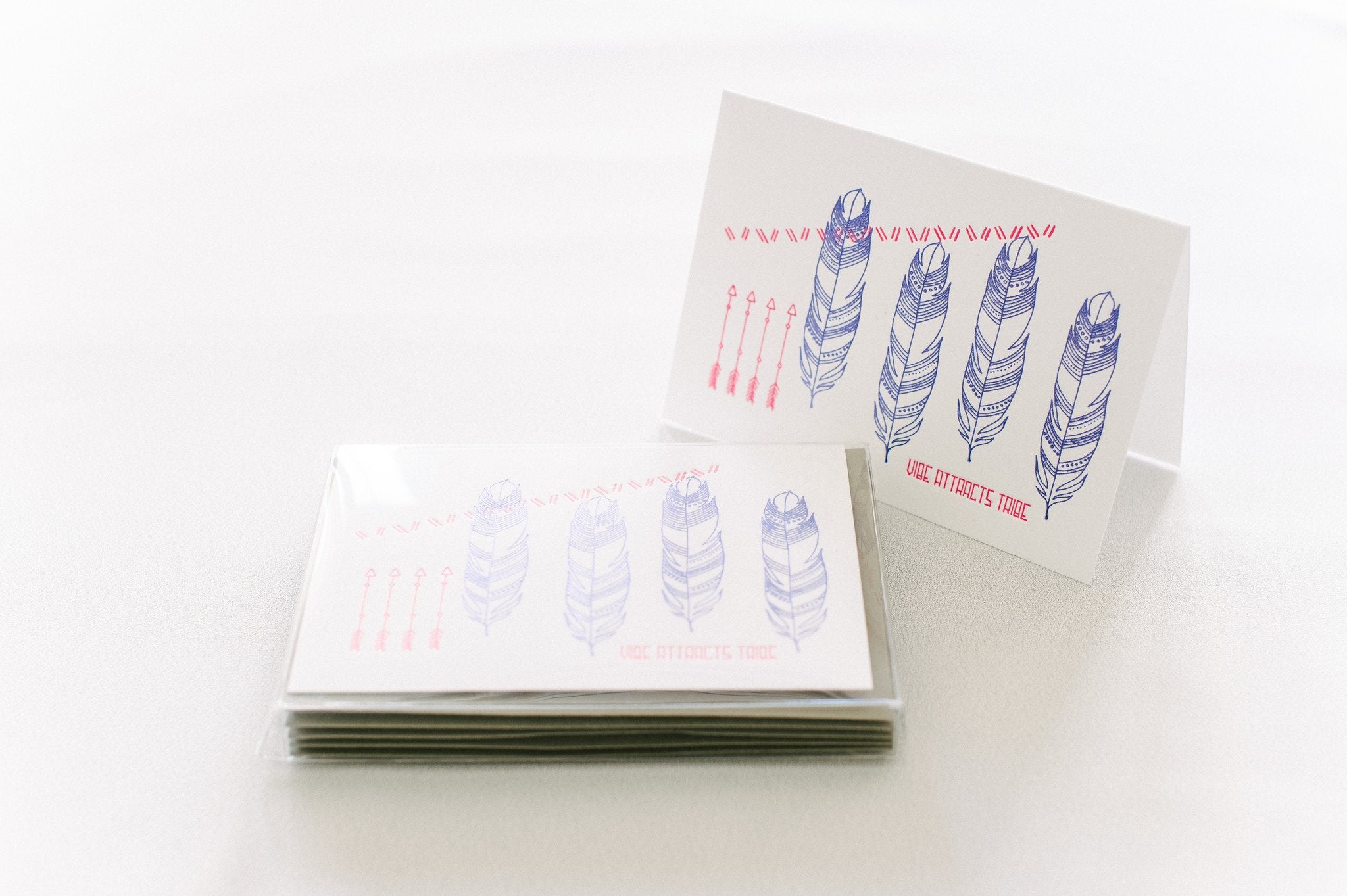 Vibe Attracts Tribe Stationery - Boxed Set of Six