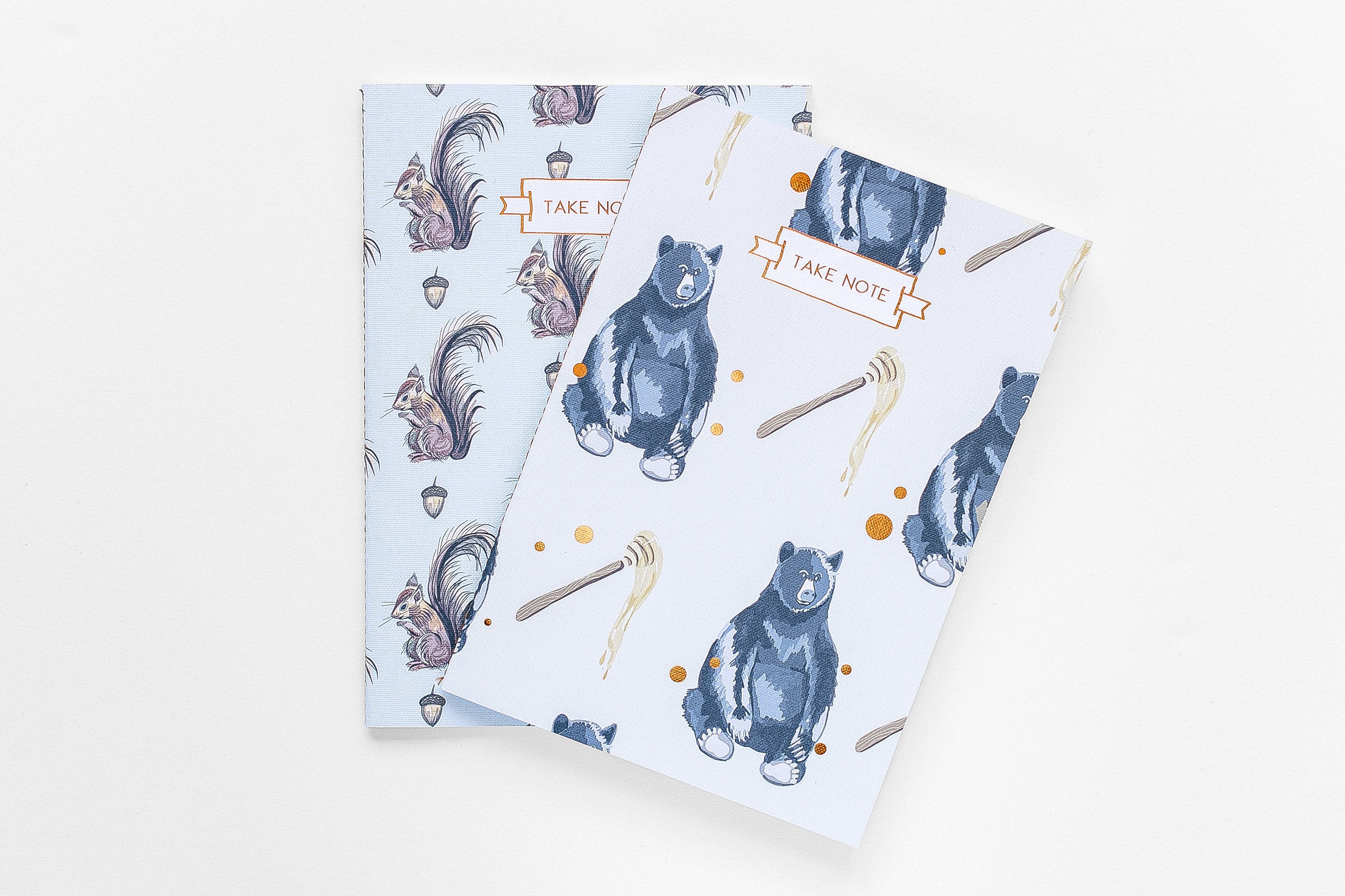 Forest Creatures Notebook Duo