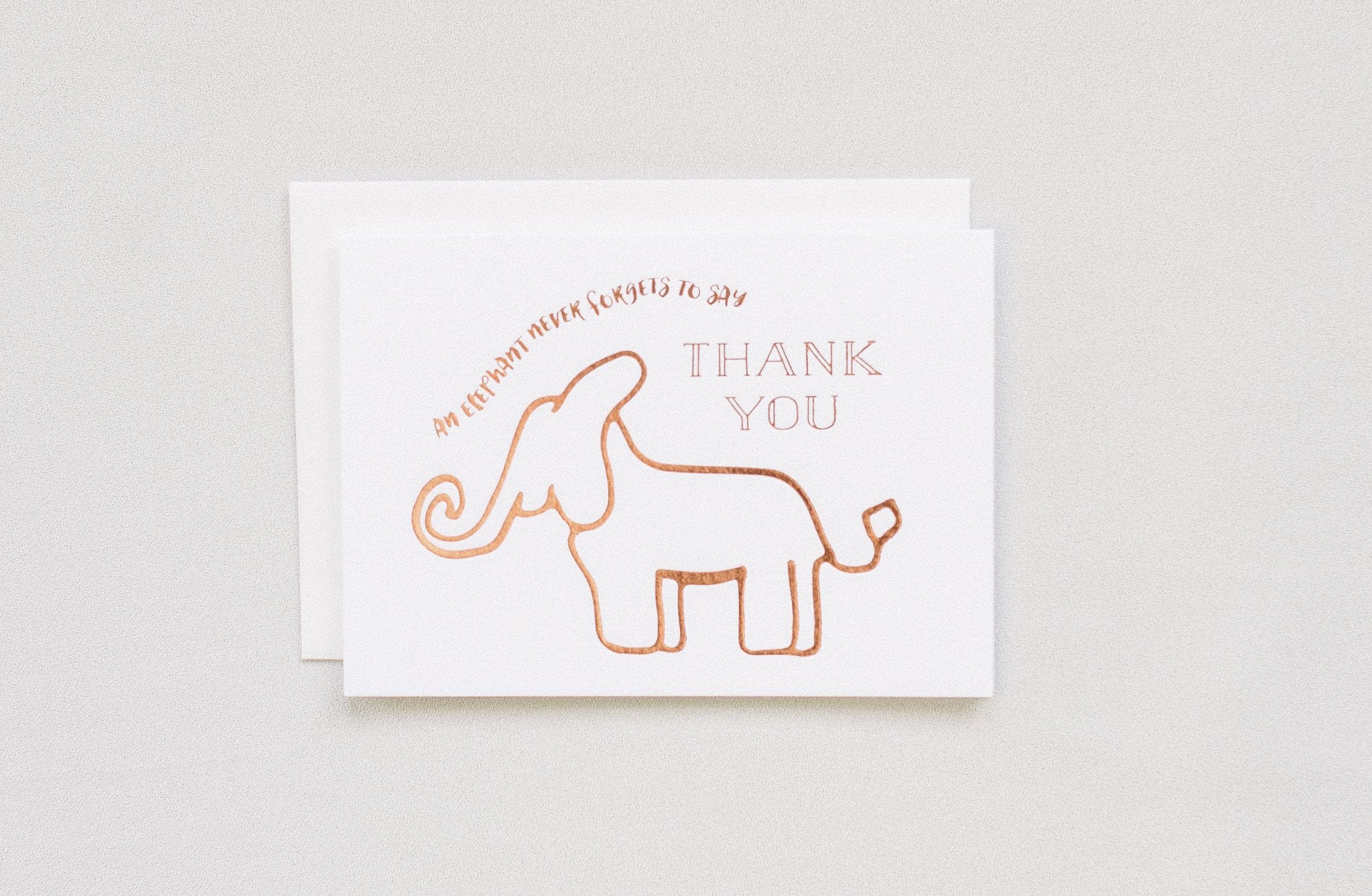 Elephant Never Forgets Thank You