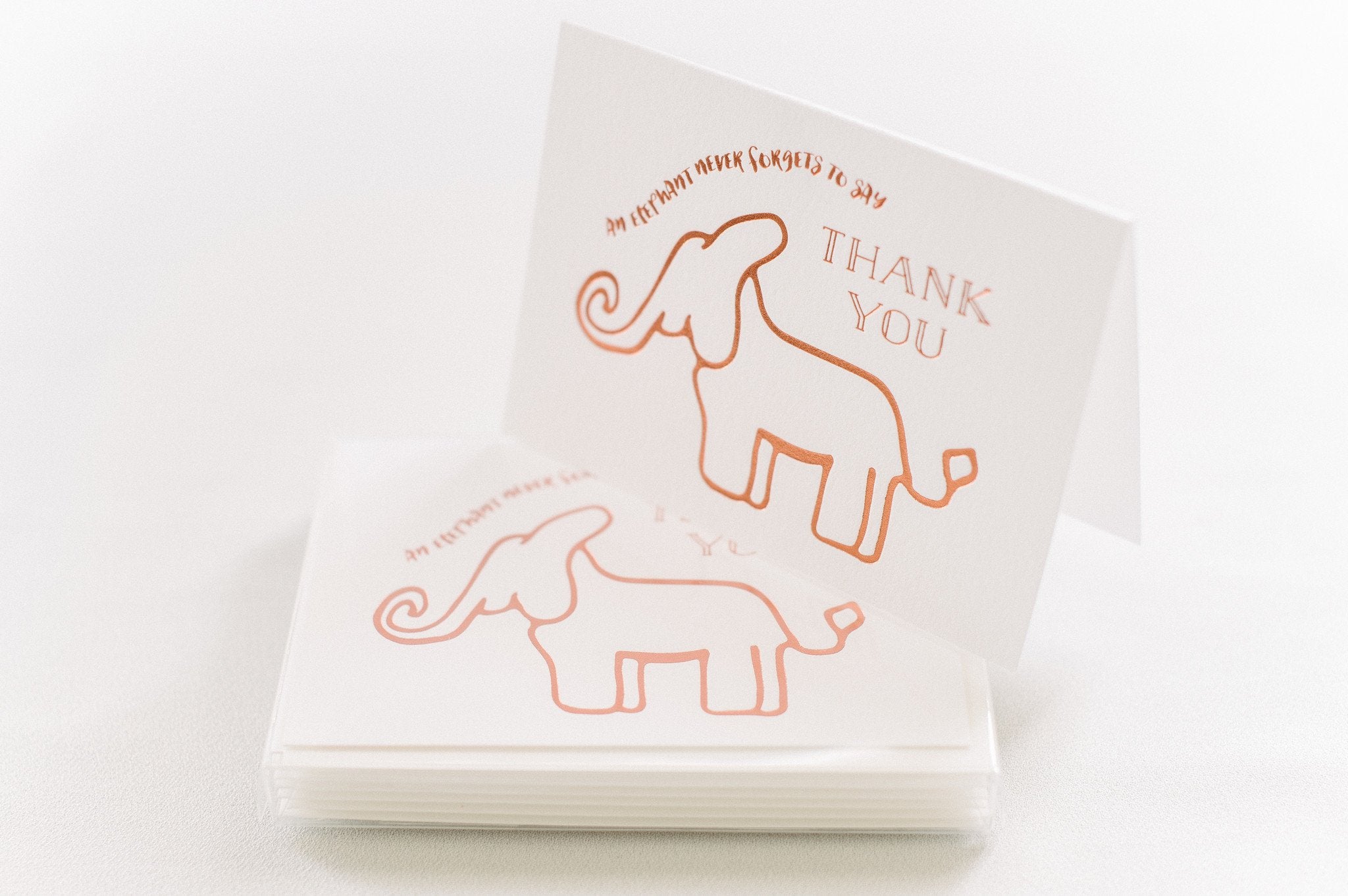 Elephant Never Forgets Thank You - Boxed Set of Six