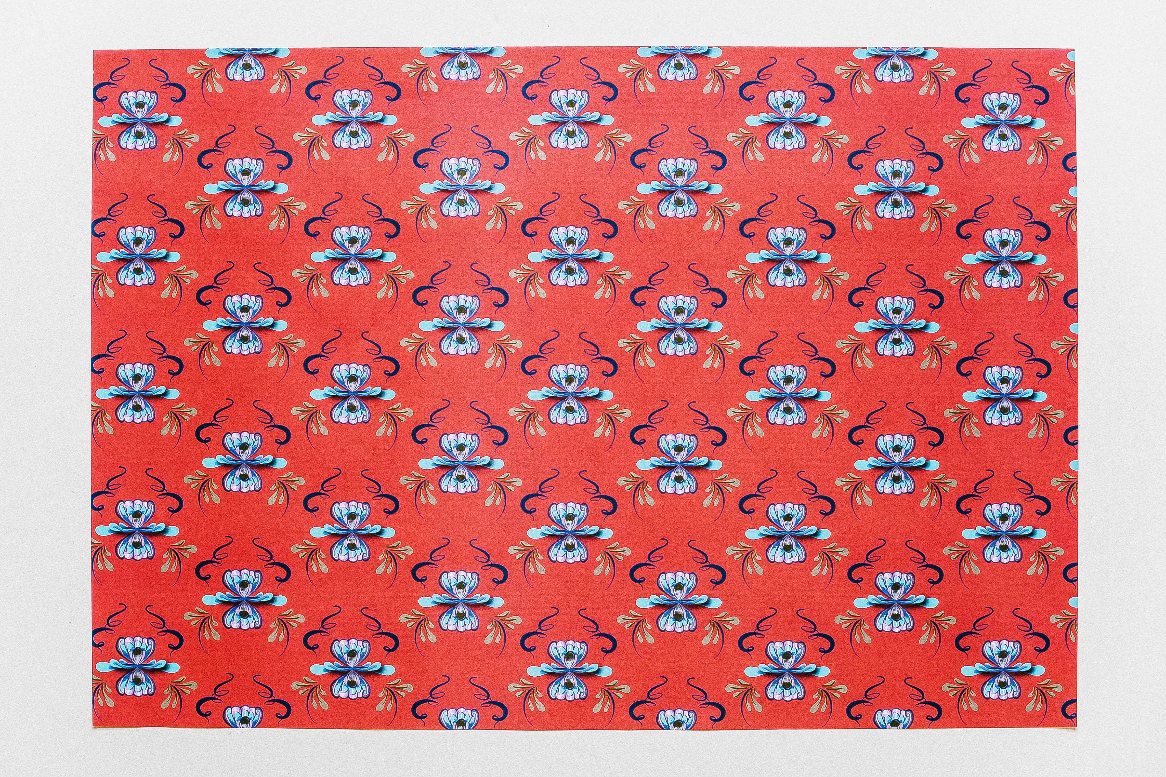 Skàndia Gift Wrap - Yuletide Red