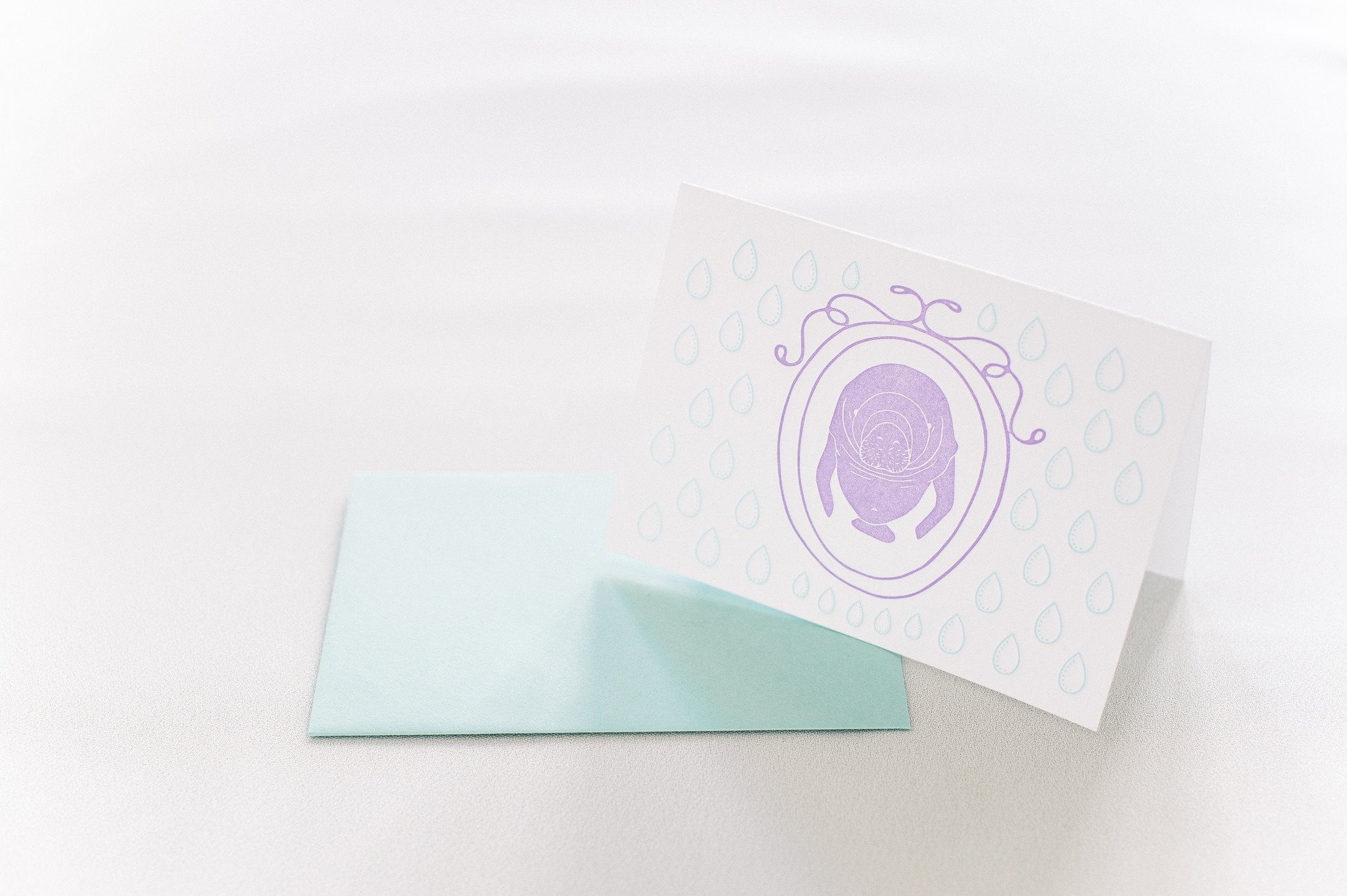 Manatee Cameo Stationery