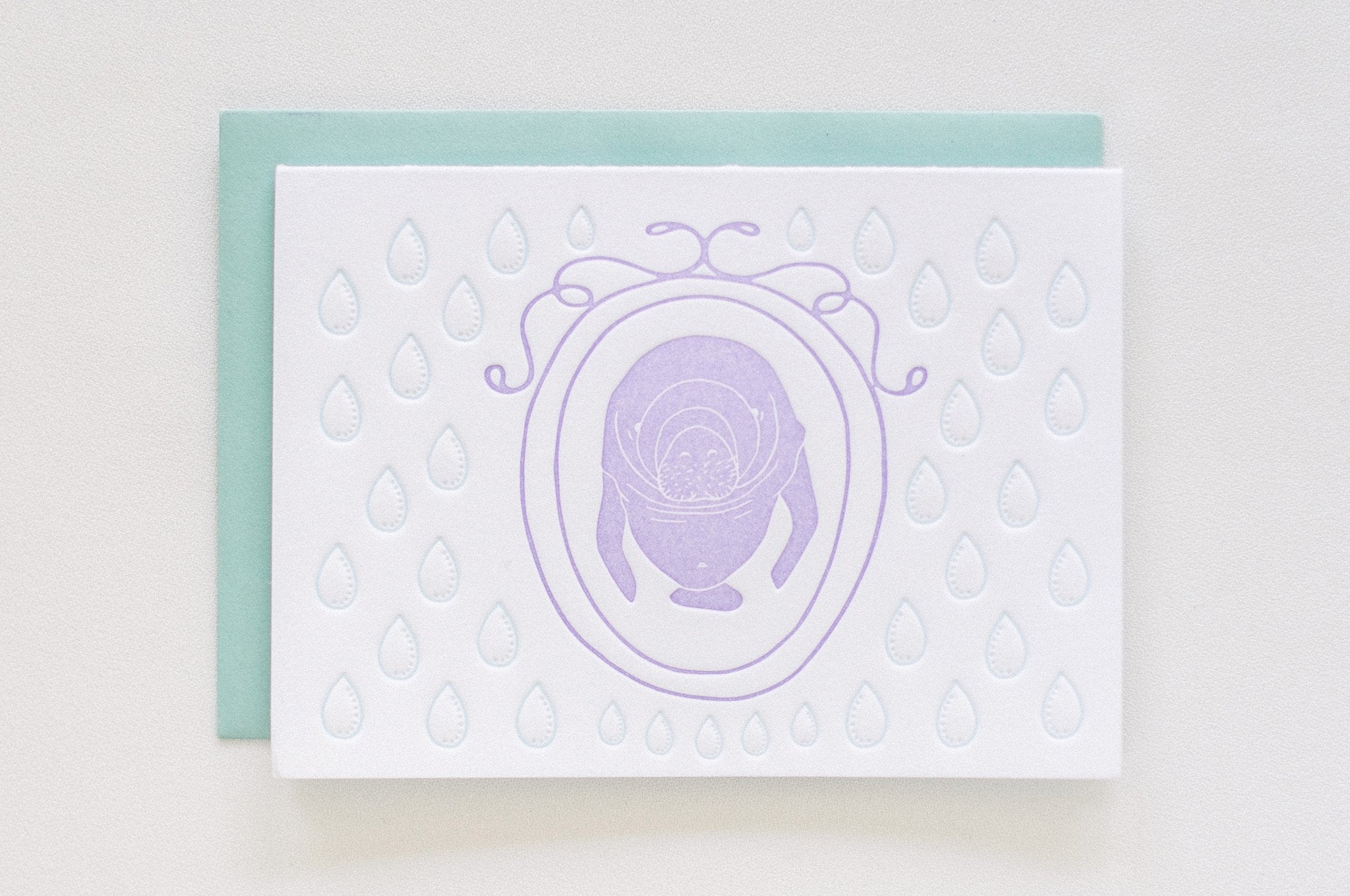 Manatee Cameo Stationery