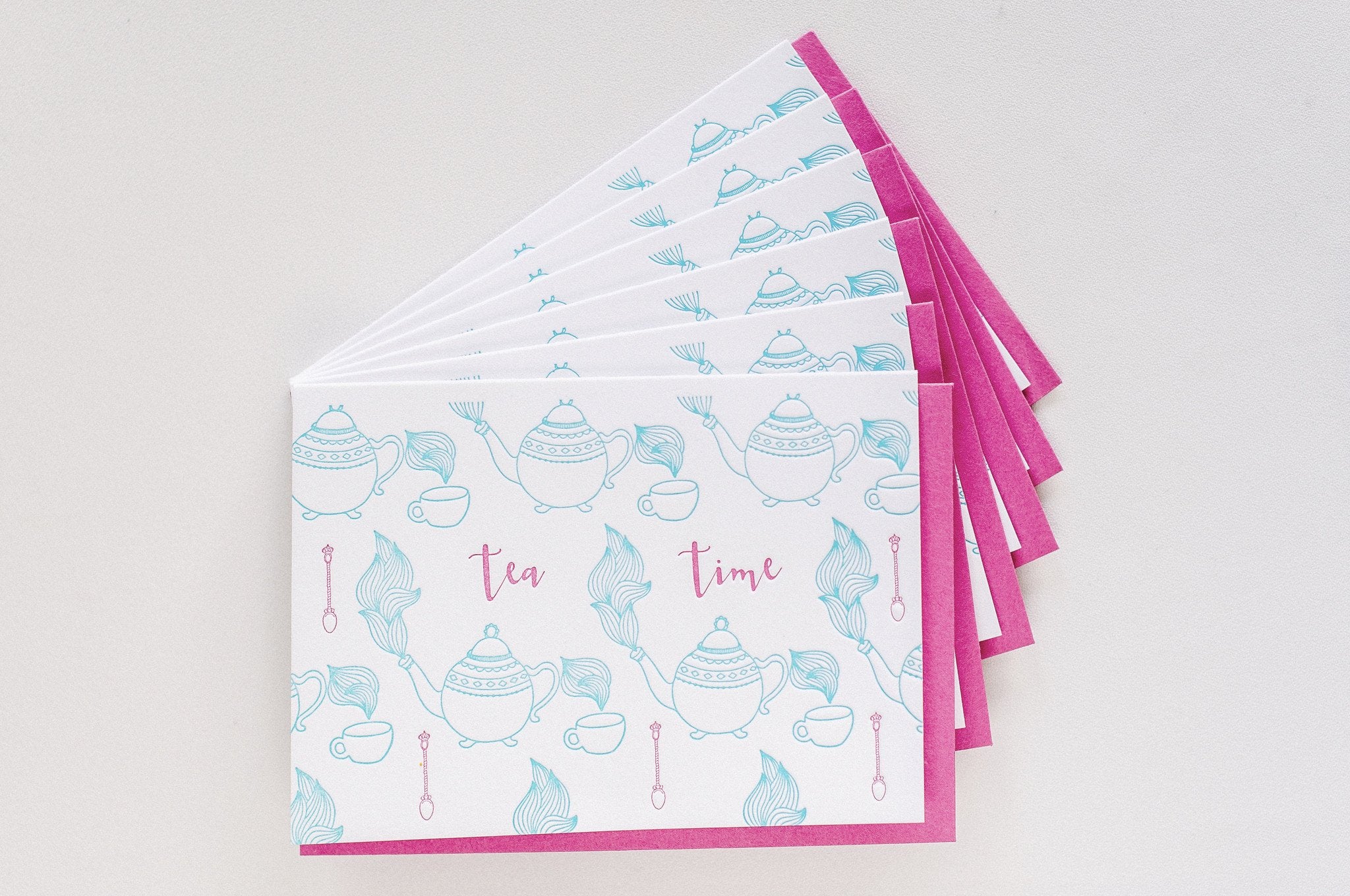 Tea Time Stationery - Boxed Set of Six