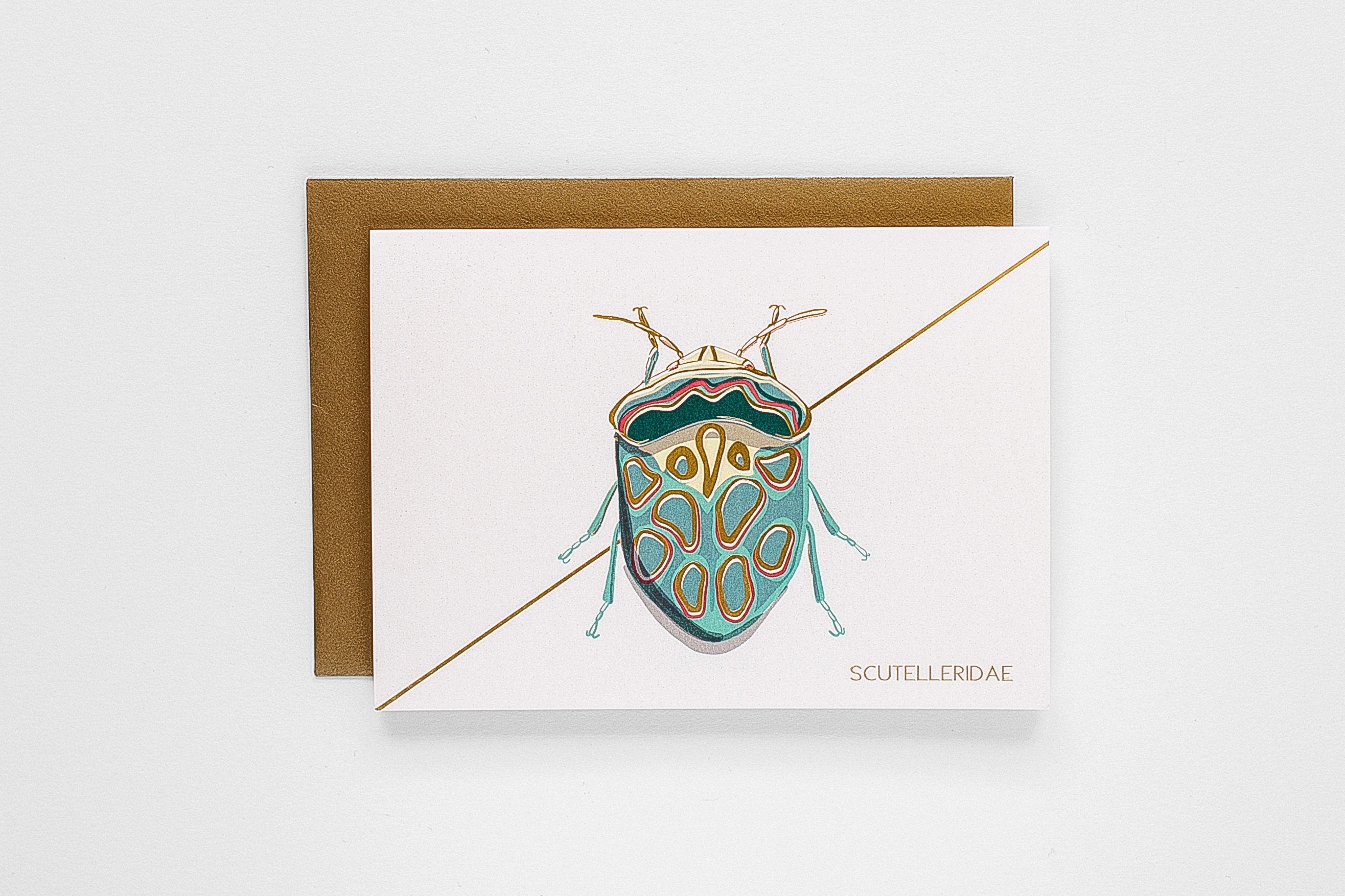 Teal Beetle Stationery